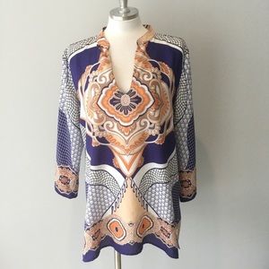 SALE 🛍️ YASB Blue & Orange Tunic size Medium